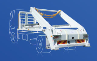 white skip loader
