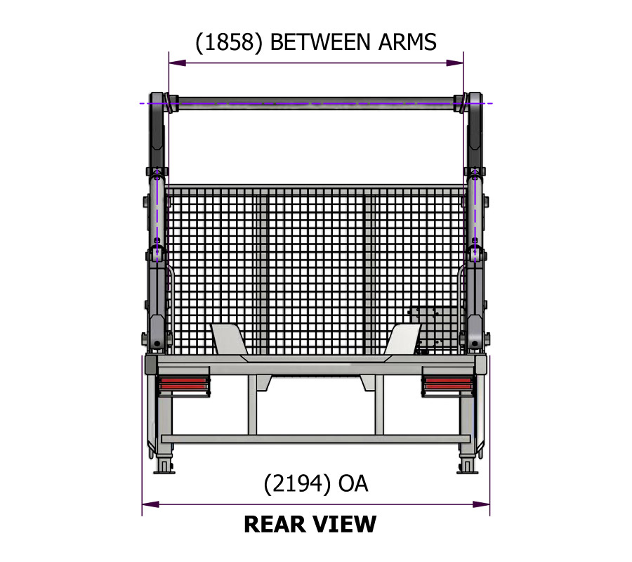 Skip Loader Bi-Fold DS40 Rear View Bi-Fold DS40