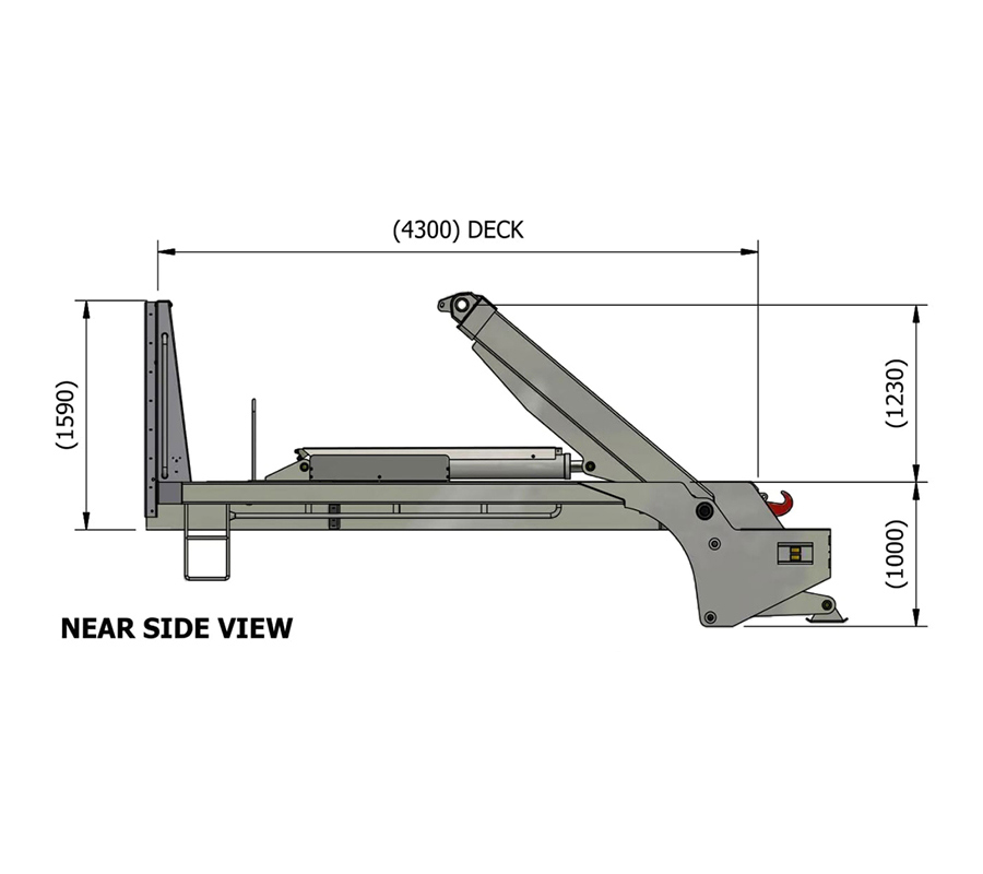Skip Loader DS120s-P Near Side View DS120s-P