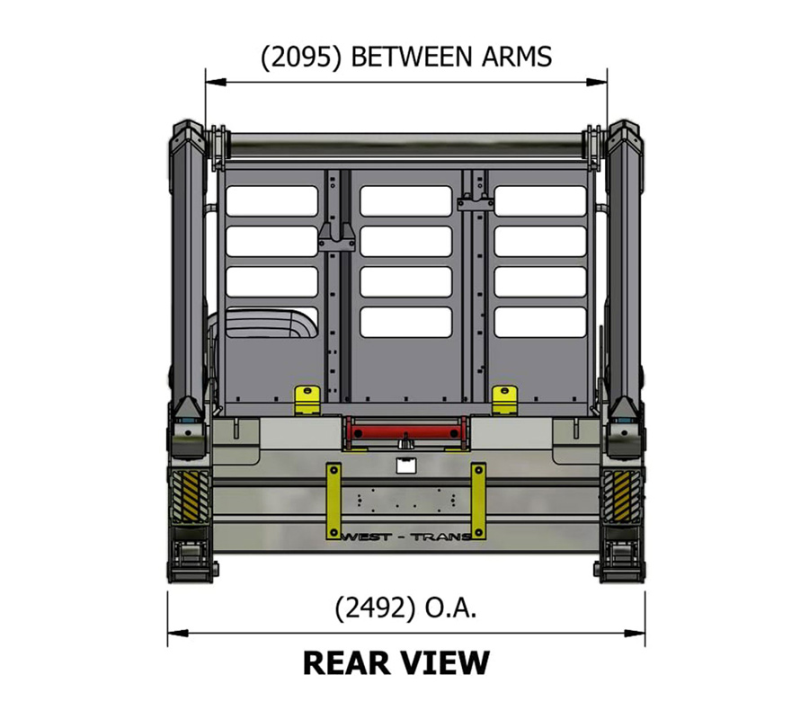 Skip Loader MXS150-2 Rear View MXS150-2