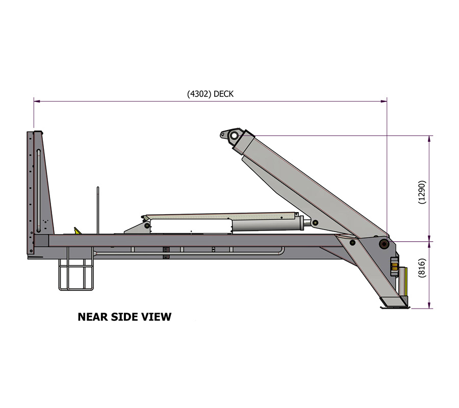 Skip Loader DS120s-s Near Side View DS120s-s