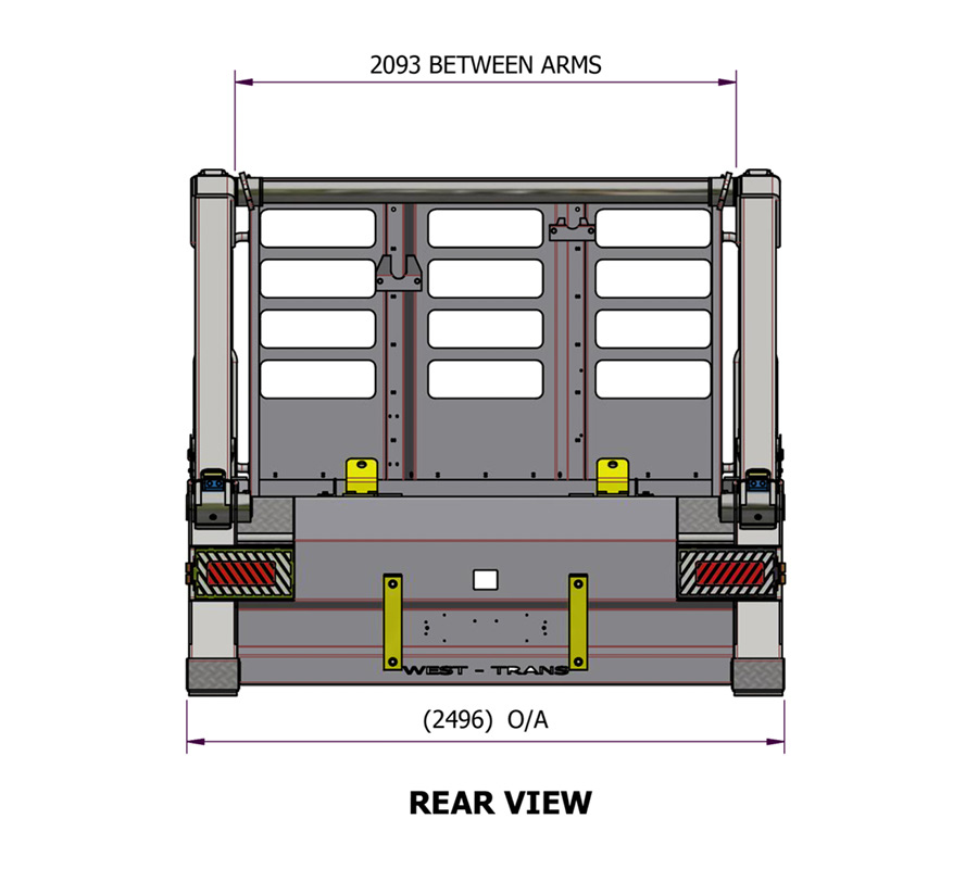 Skip Loader DS120s-s Rear View DS120s-s