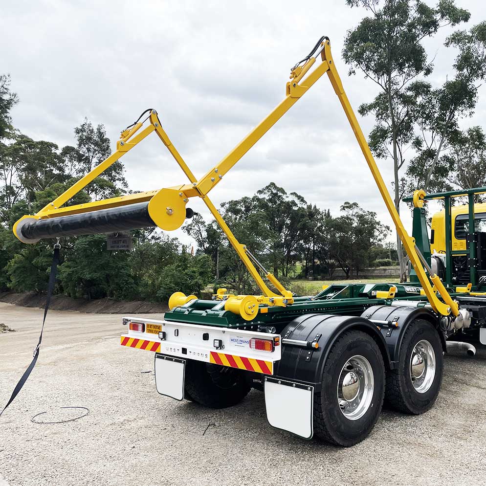Undercover yellow hook lift cover