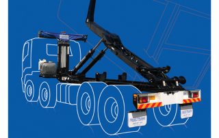 Outline of truck hook lift